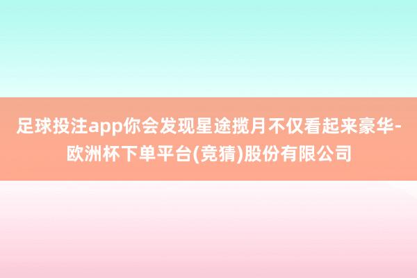 足球投注app你会发现星途揽月不仅看起来豪华-欧洲杯下单平台(竞猜)股份有限公司