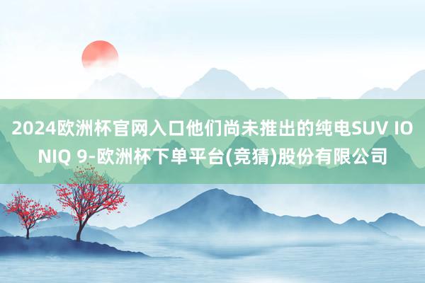 2024欧洲杯官网入口他们尚未推出的纯电SUV IONIQ 9-欧洲杯下单平台(竞猜)股份有限公司
