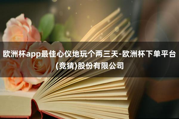 欧洲杯app最佳心仪地玩个两三天-欧洲杯下单平台(竞猜)股份有限公司