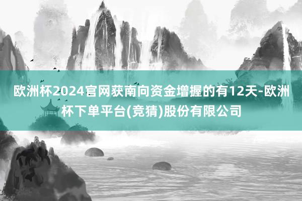欧洲杯2024官网获南向资金增握的有12天-欧洲杯下单平台(竞猜)股份有限公司