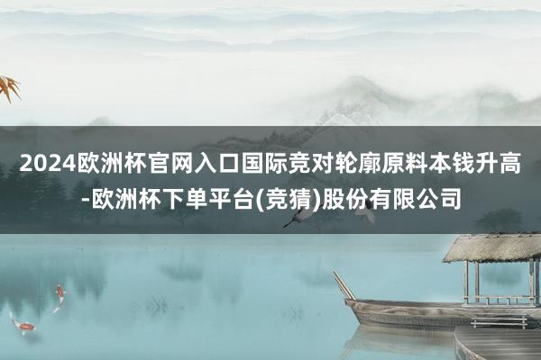 2024欧洲杯官网入口国际竞对轮廓原料本钱升高-欧洲杯下单平台(竞猜)股份有限公司