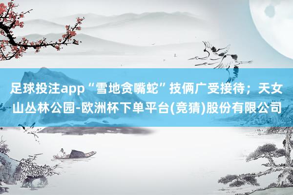 足球投注app“雪地贪嘴蛇”技俩广受接待；天女山丛林公园-欧洲杯下单平台(竞猜)股份有限公司