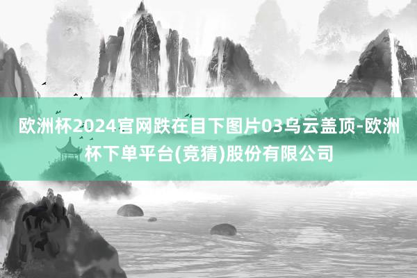 欧洲杯2024官网跌在目下图片03乌云盖顶-欧洲杯下单平台(竞猜)股份有限公司