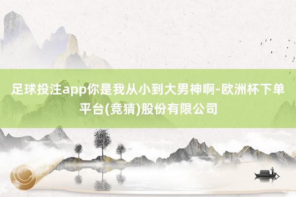 足球投注app你是我从小到大男神啊-欧洲杯下单平台(竞猜)股份有限公司