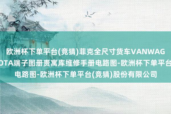 欧洲杯下单平台(竞猜)菲克全尺寸货车VANWAGON谈奇达科塔DAKOTA端子图册贵寓库维修手册电路图-欧洲杯下单平台(竞猜)股份有限公司