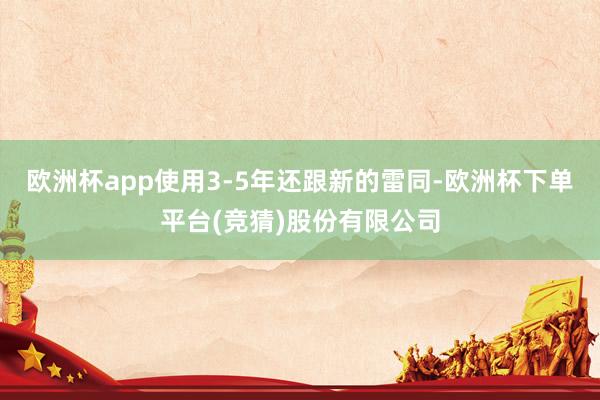 欧洲杯app使用3-5年还跟新的雷同-欧洲杯下单平台(竞猜)股份有限公司