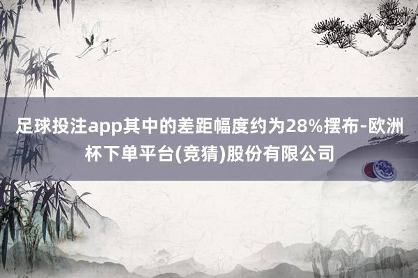 足球投注app其中的差距幅度约为28%摆布-欧洲杯下单平台(竞猜)股份有限公司