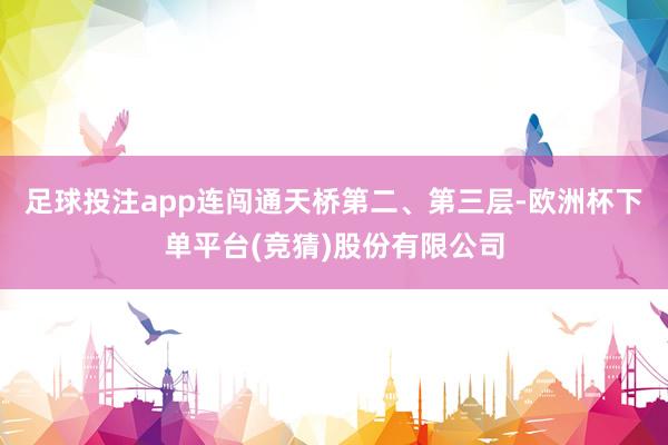 足球投注app连闯通天桥第二、第三层-欧洲杯下单平台(竞猜)股份有限公司