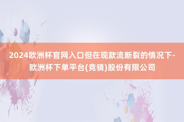 2024欧洲杯官网入口但在现款流断裂的情况下-欧洲杯下单平台(竞猜)股份有限公司