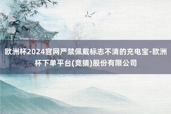 欧洲杯2024官网严禁佩戴标志不清的充电宝-欧洲杯下单平台(竞猜)股份有限公司