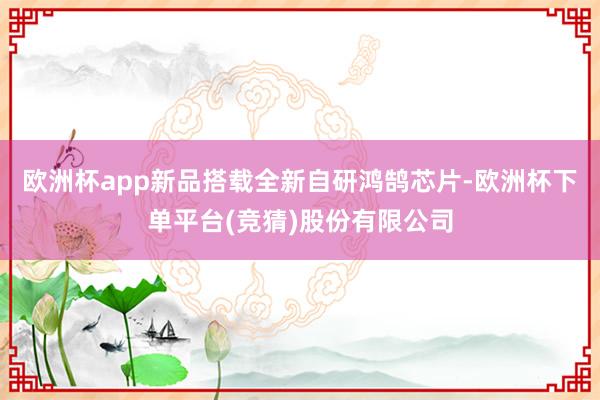欧洲杯app新品搭载全新自研鸿鹄芯片-欧洲杯下单平台(竞猜)股份有限公司