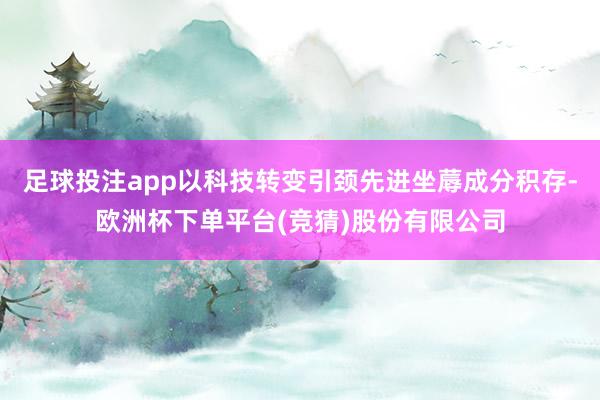 足球投注app以科技转变引颈先进坐蓐成分积存-欧洲杯下单平台(竞猜)股份有限公司