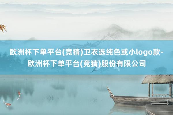 欧洲杯下单平台(竞猜)卫衣选纯色或小logo款-欧洲杯下单平台(竞猜)股份有限公司