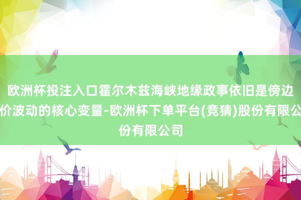 欧洲杯投注入口霍尔木兹海峡地缘政事依旧是傍边油价波动的核心变量-欧洲杯下单平台(竞猜)股份有限公司