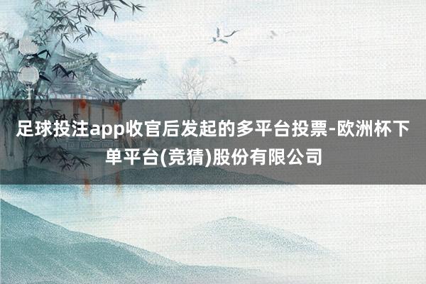 足球投注app收官后发起的多平台投票-欧洲杯下单平台(竞猜)股份有限公司